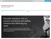 Tablet Screenshot of essentialassociates.com